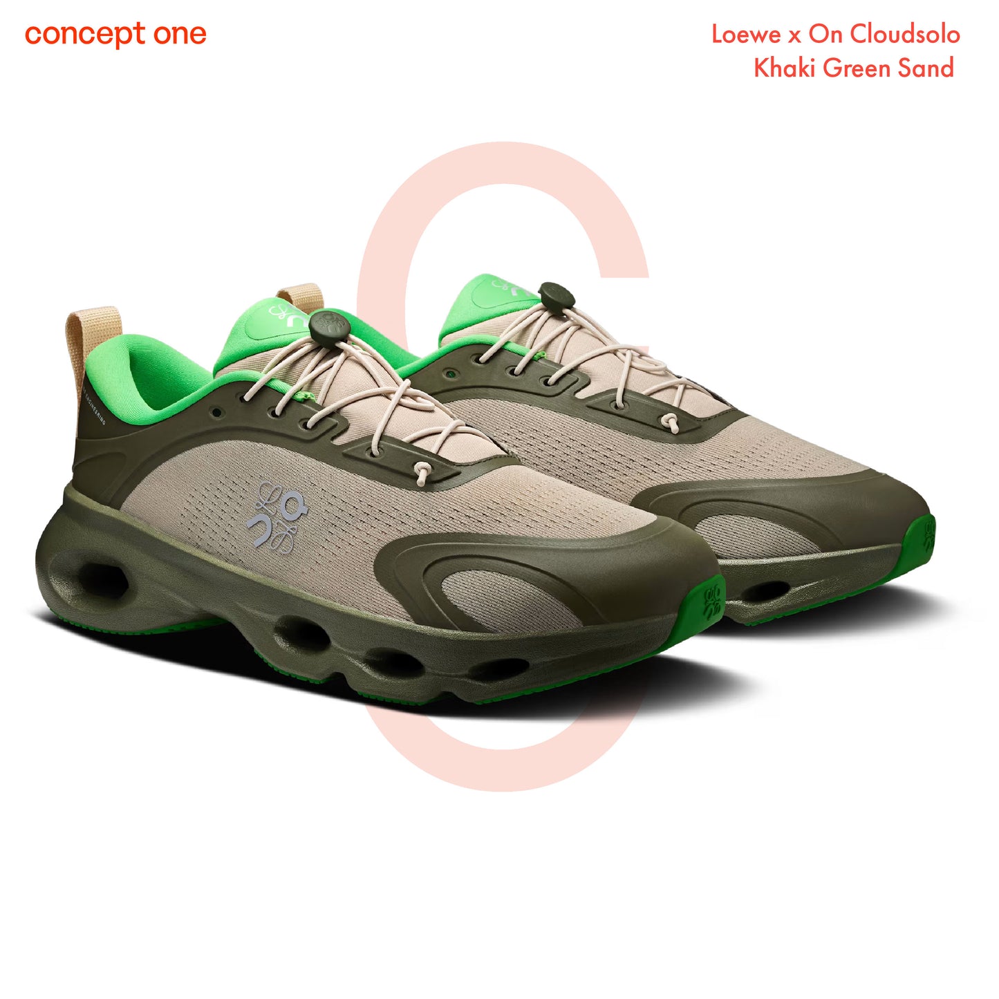 Loewe x On Cloudsolo Khaki Green Sand (M)