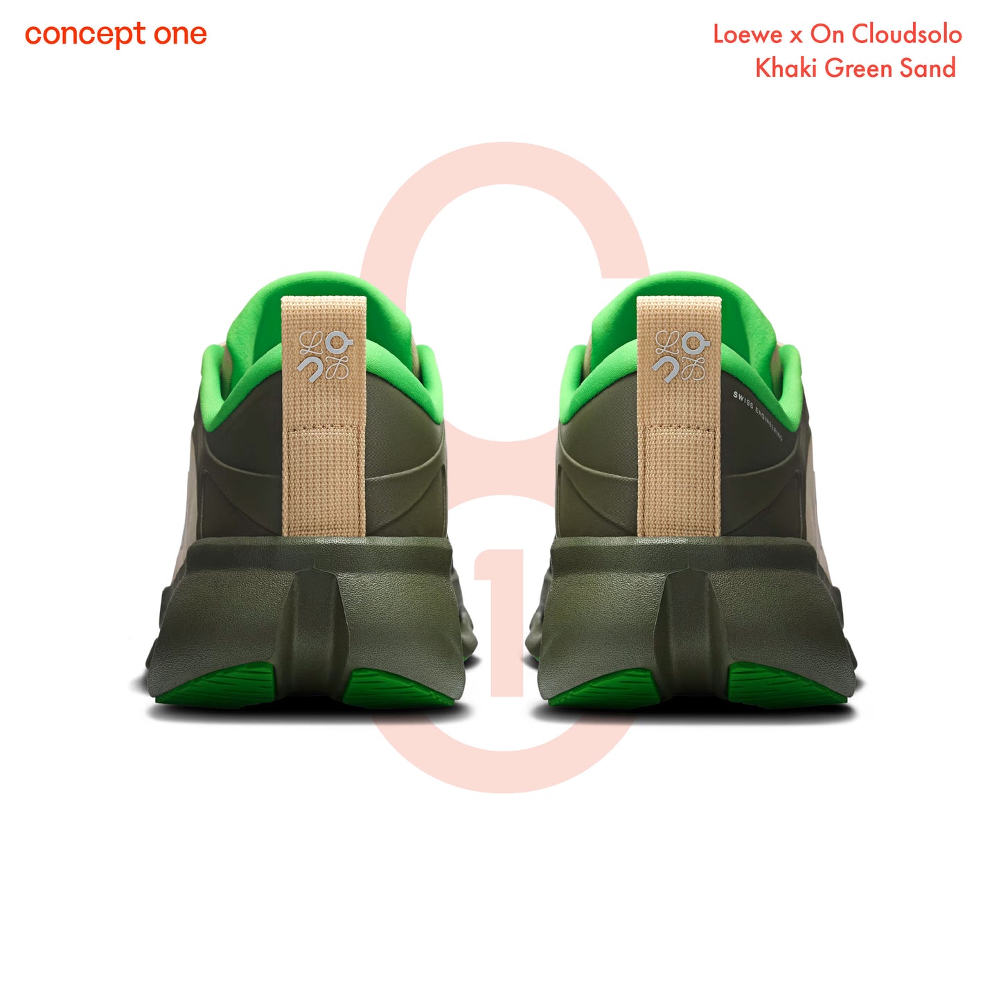 Loewe x On Cloudsolo Khaki Green Sand (M)