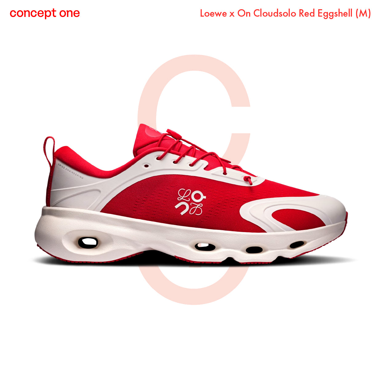 Loewe x On Cloudsolo Red Eggshell (M)