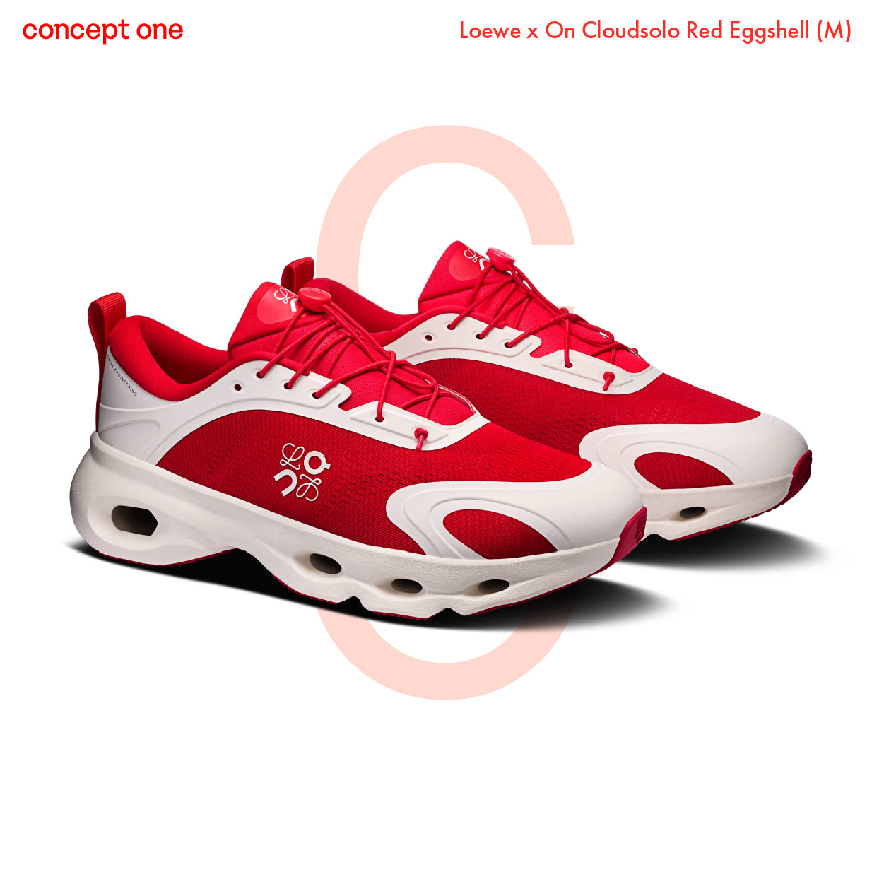 Loewe x On Cloudsolo Red Eggshell (M)