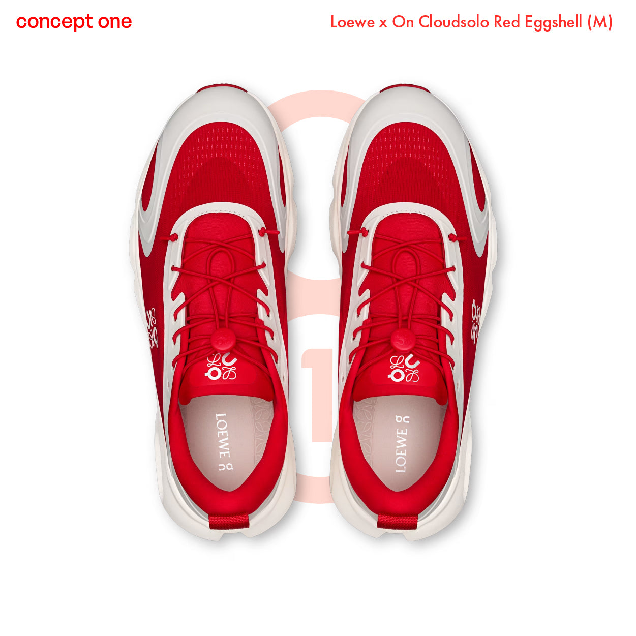 Loewe x On Cloudsolo Red Eggshell (M)