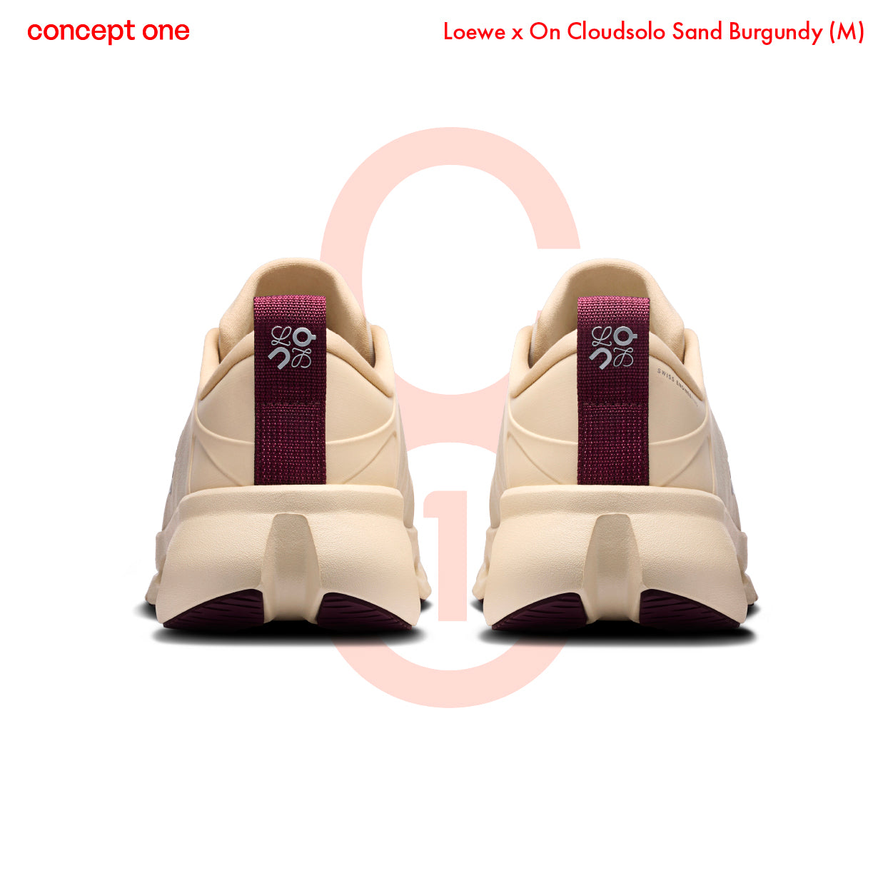 Loewe x On Cloudsolo Sand Burgundy (M)
