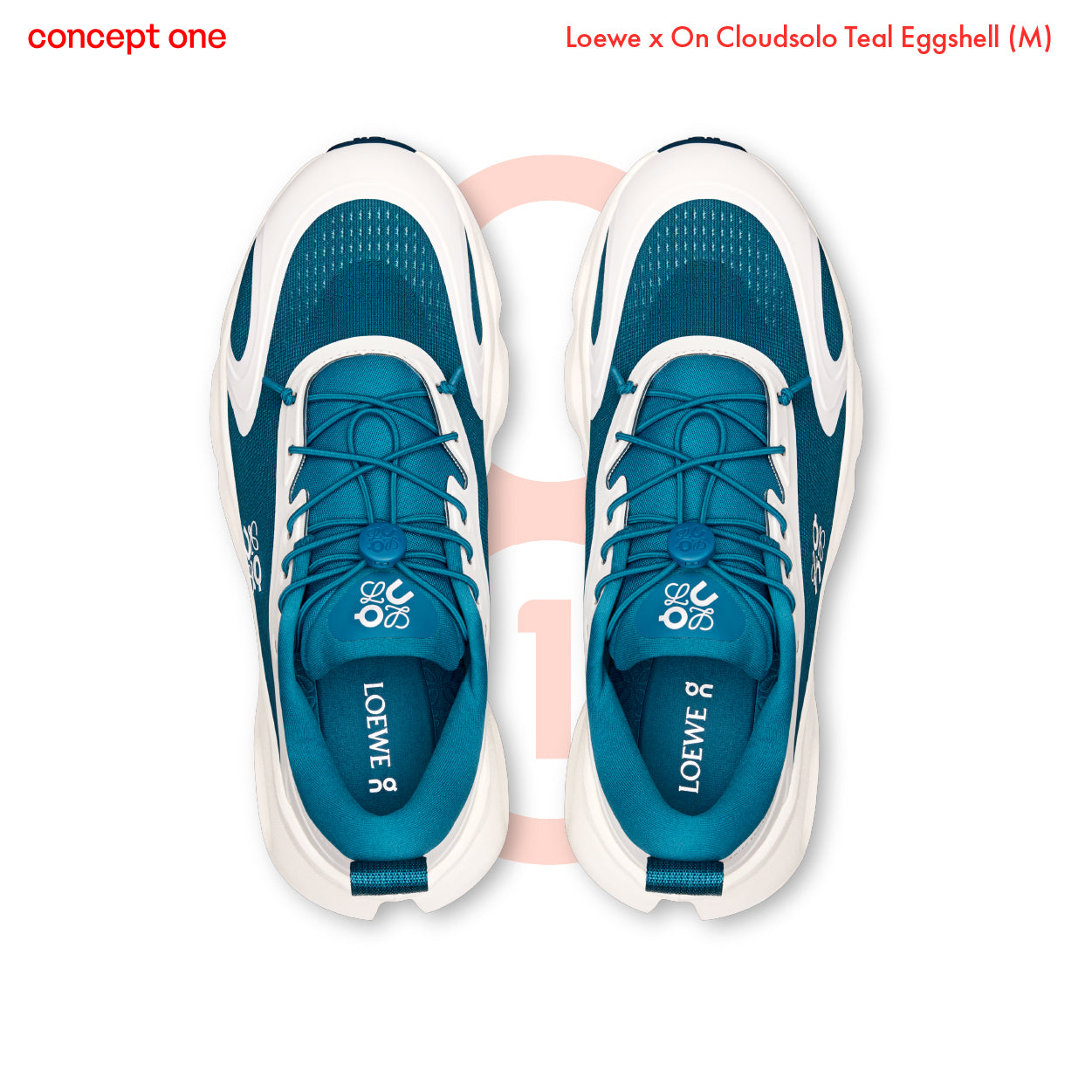 Loewe x On Cloudsolo Teal Eggshell (M)