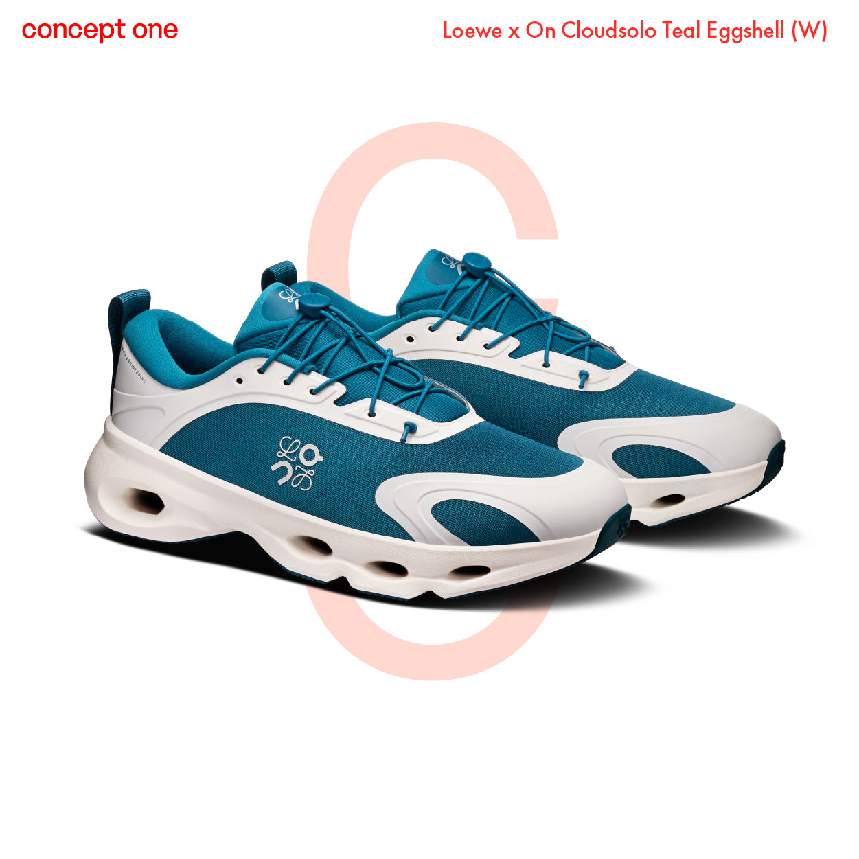 Loewe x On Cloudsolo Teal Eggshell (W)