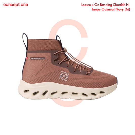 Loewe x On Running Cloudtilt Hi Taupe Oatmeal Navy (M)