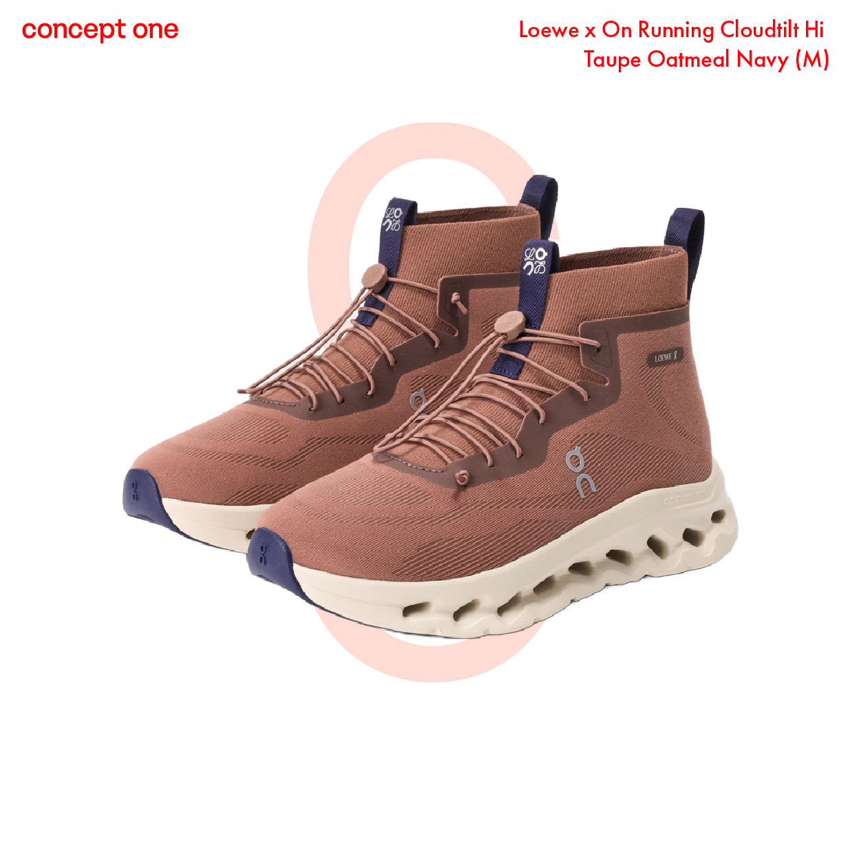 Loewe x On Running Cloudtilt Hi Taupe Oatmeal Navy (M)