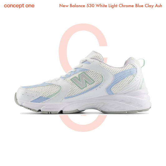 New Balance 530 White Light Chrome Blue Clay Ash (M)