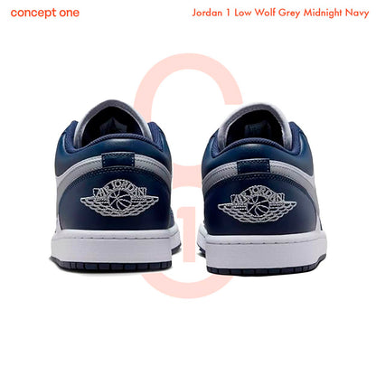 Jordan 1 Low Wolf Grey Midnight Navy (M)