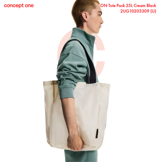 On Tote Pack 25L Cream Black 2UG10203309 (U)