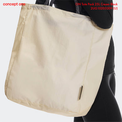 On Tote Pack 25L Cream Black 2UG10203309 (U)