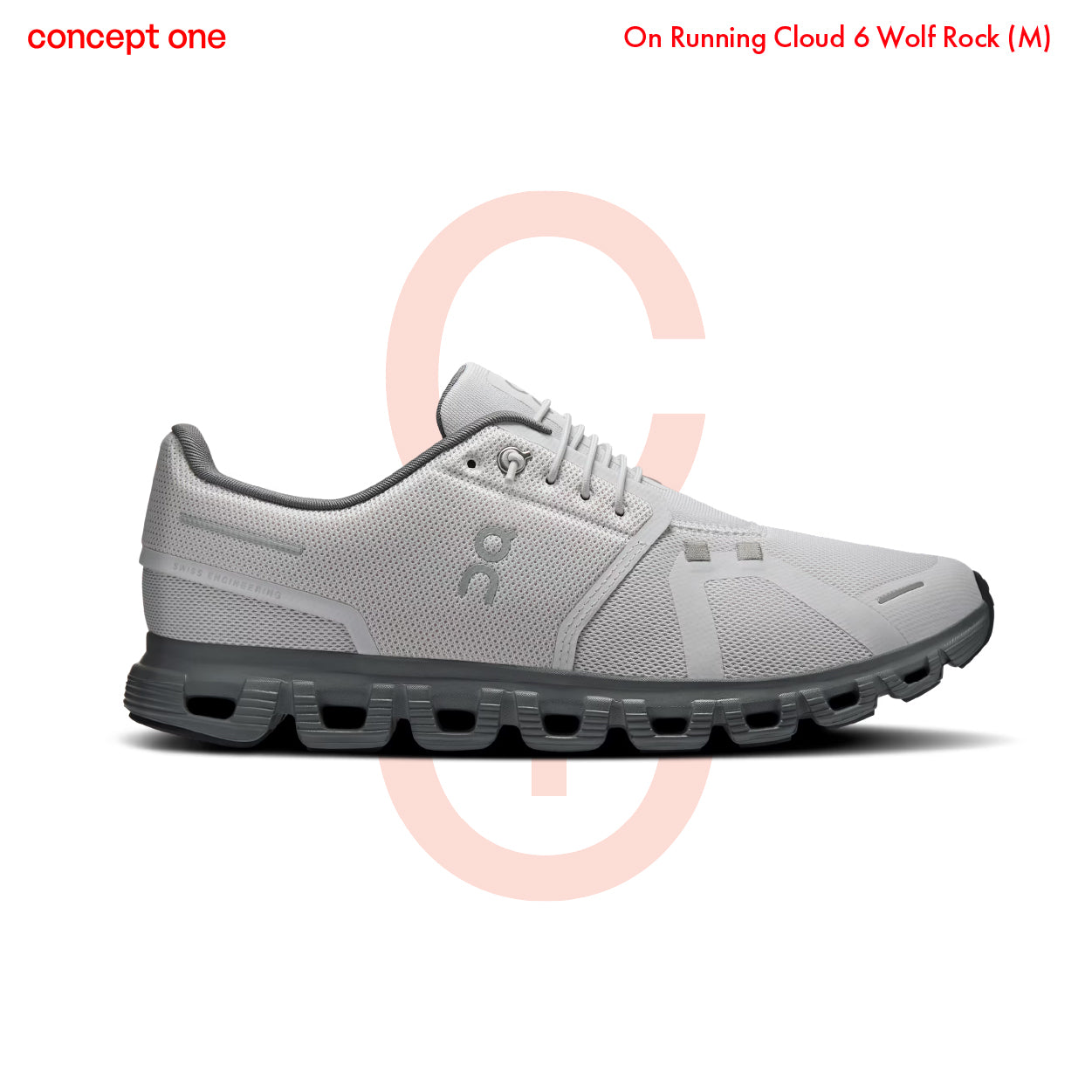 On Running Cloud 6 Wolf Rock (M)