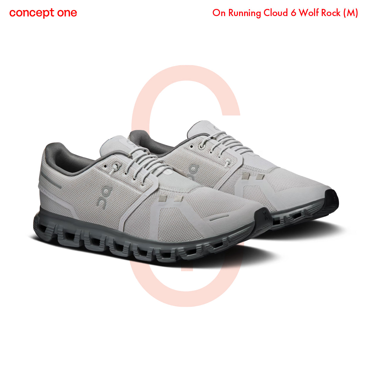 On Running Cloud 6 Wolf Rock (M)