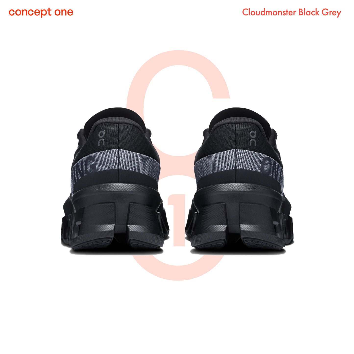 On Running Cloudmonster Black Grey (M)