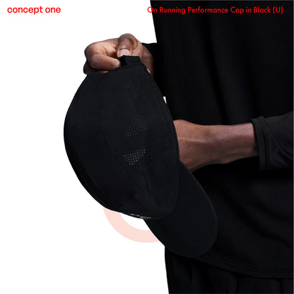 On Running Performance Cap in Black (U)