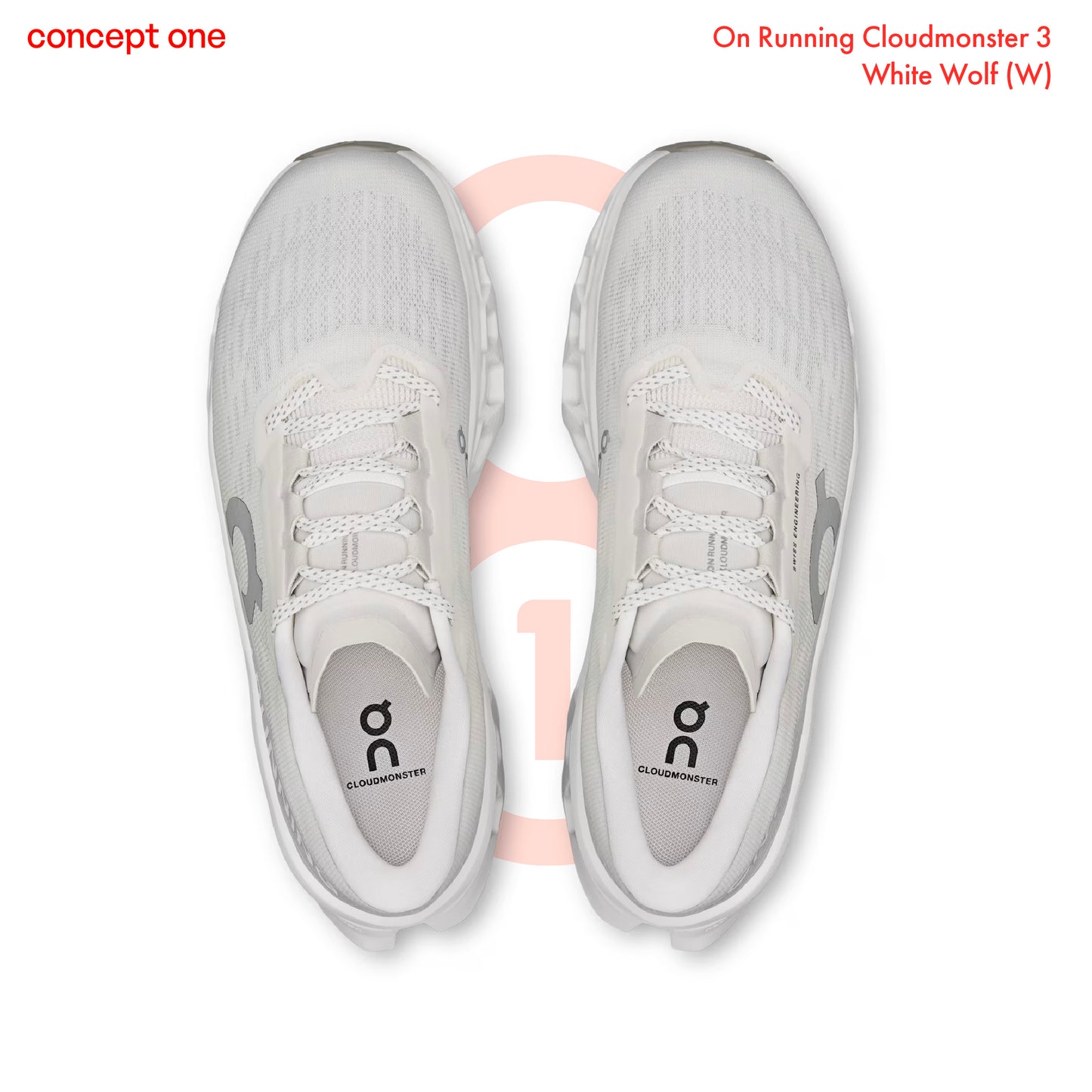 On Running Cloudmonster 3 White Wolf (W)