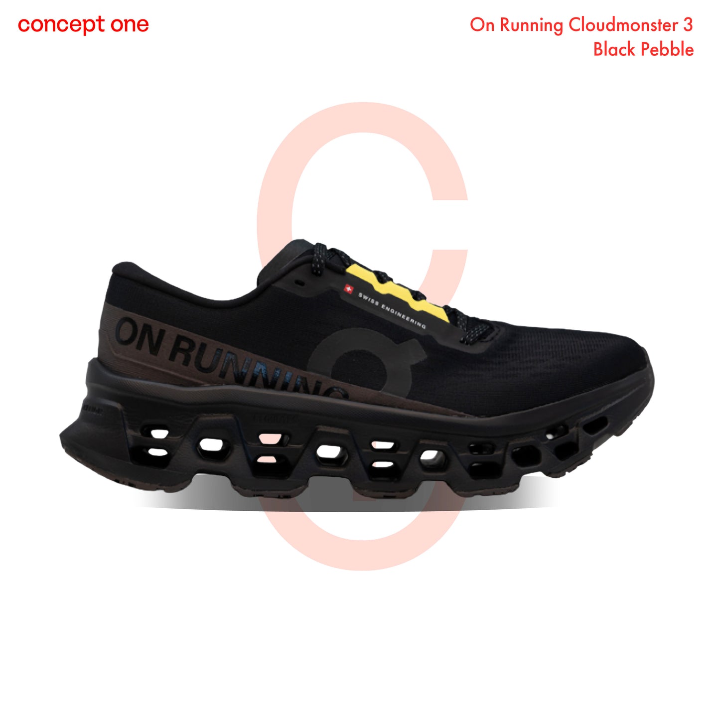 On Running Cloudmonster 3 Black Pebble (M)