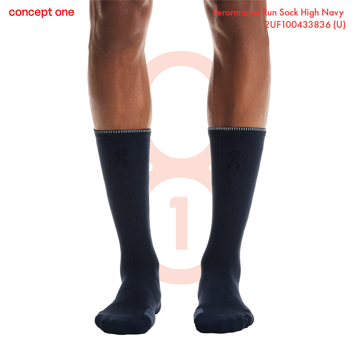 Perormance Run Sock High Navy 2UF100433836 (U)