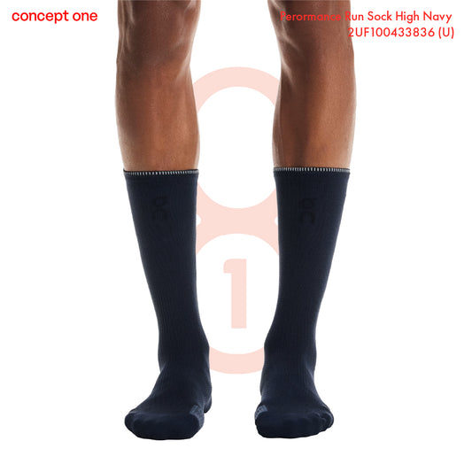 Perormance Run Sock High Navy 2UF100433836 (U)