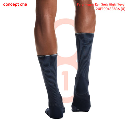 Perormance Run Sock High Navy 2UF100433836 (U)