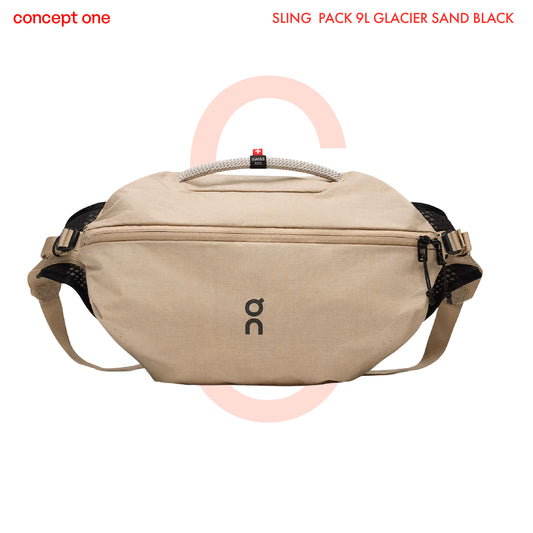 ON SLING PACK 9L GLACIER SAND BLACK 2UF30161575 (U)