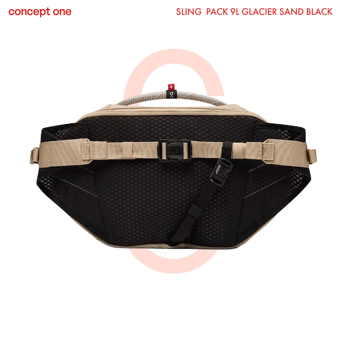 SLING PACK 9L GLACIER SAND BLACK 2UF30161575