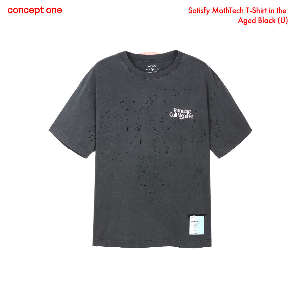 Satisfy MothTech T-Shirt in the Aged Black (U)