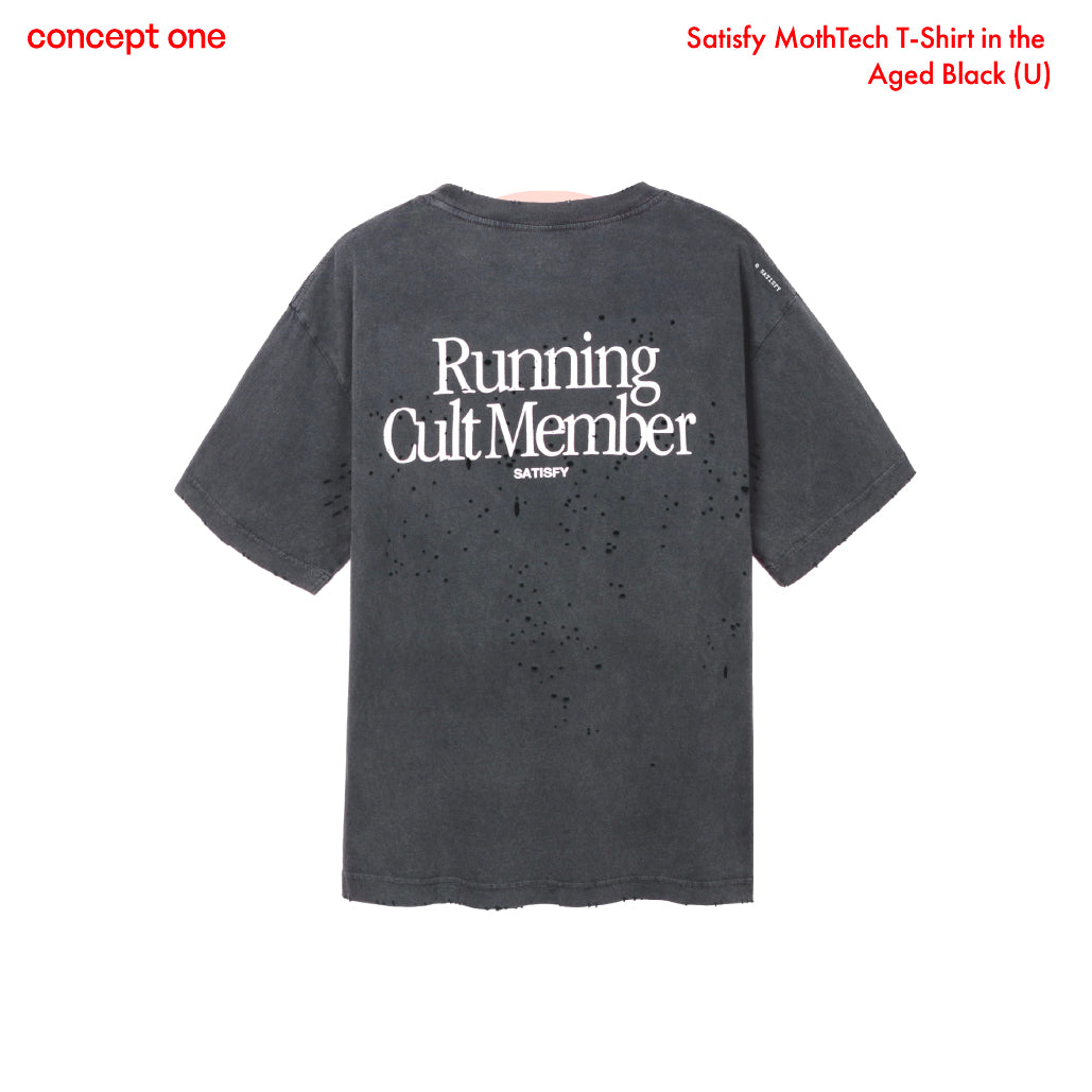 Satisfy MothTech T-Shirt in the Aged Black (U)