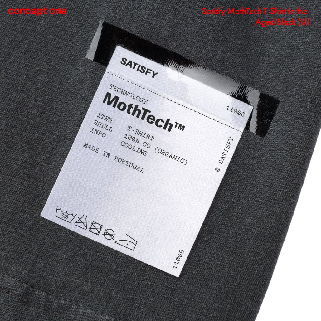 Satisfy MothTech T-Shirt in the Aged Black (U)