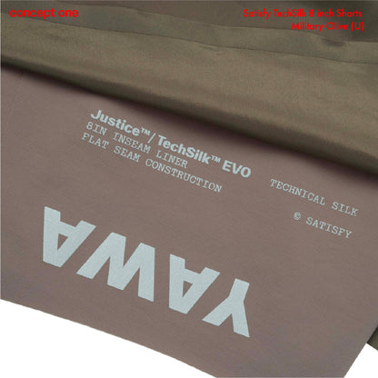 Satisfy TechSilk 8 inch Shorts Military Olive (U)