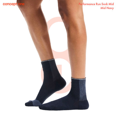 Perormance Run Sock Mid Navy 2UF10053836