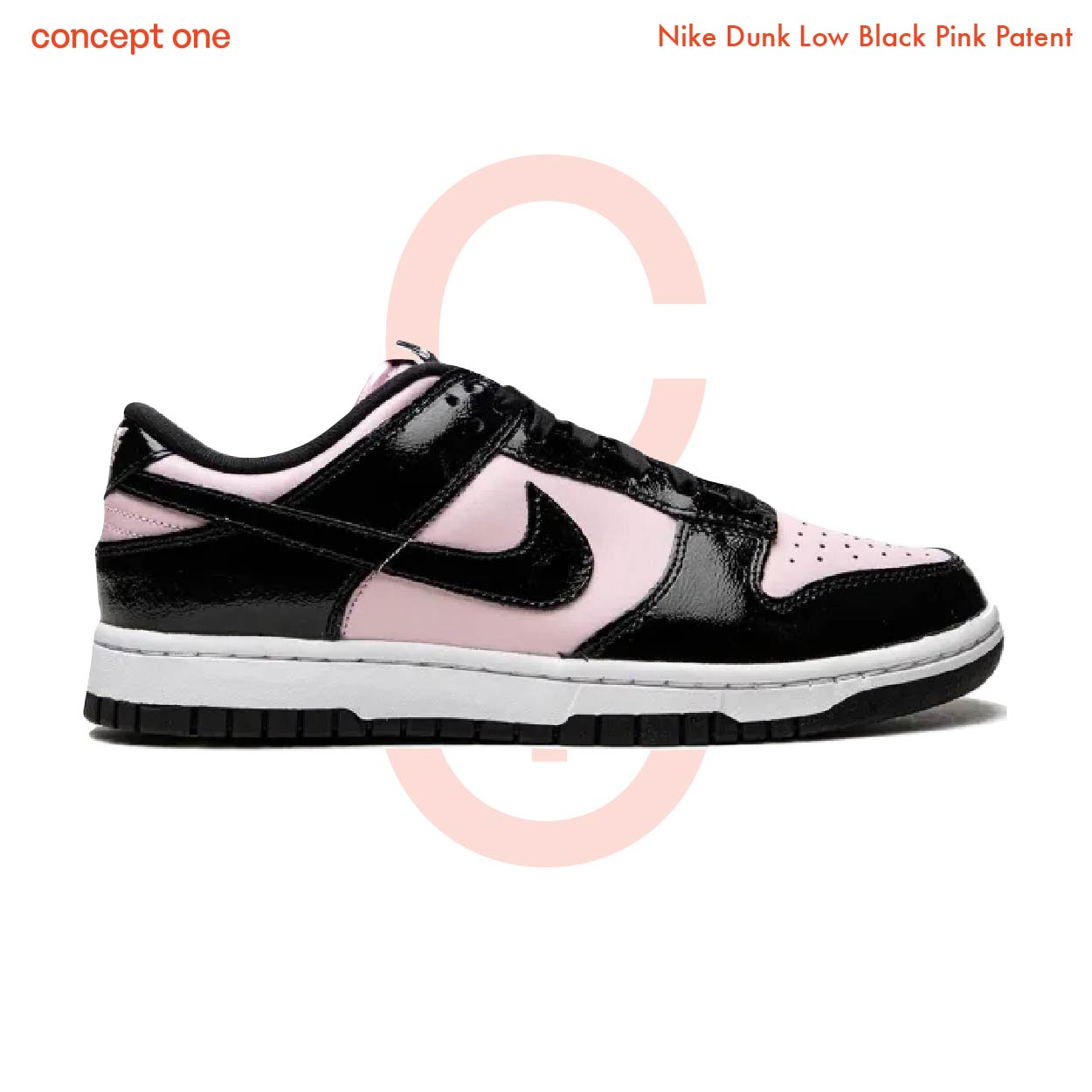 Nike Dunk Low Black Pink Patent (W)