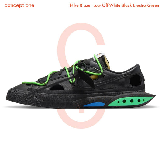 Nike Blazer Low Off-White Black Electro Green (M)