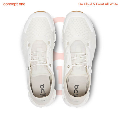 On Cloud 5 Coast All White 3WD10540108 (W)