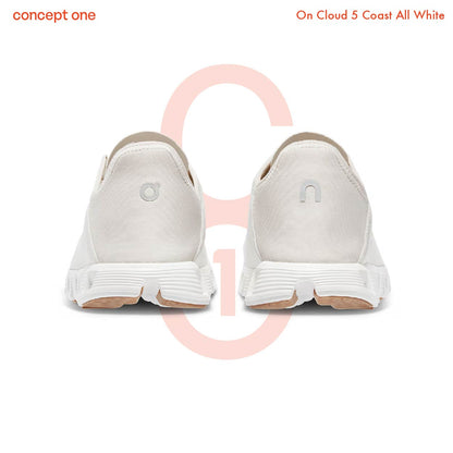 On Cloud 5 Coast All White 3WD10540108 (W)