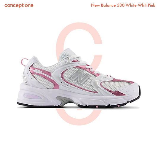 New Balance 530 White Whit Pink (GS)