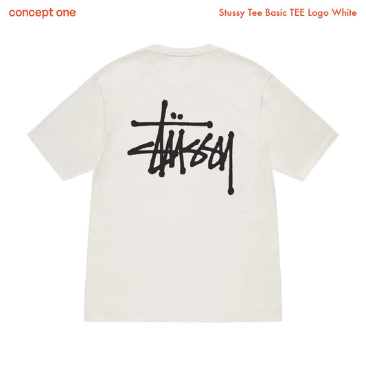 Stussy Tee Basic TEE Logo White