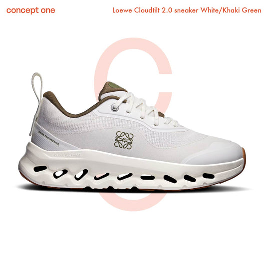 Loewe Cloudtilt 2.0 sneaker White/Khaki Green L929282X292008 (W)
