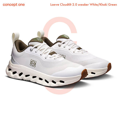 Loewe Cloudtilt 2.0 sneaker White/Khaki Green 3WE10873507 (W)