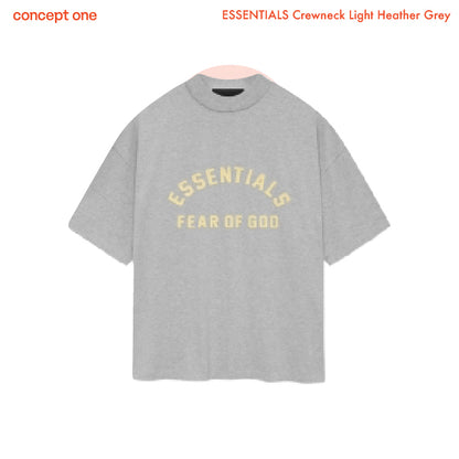 ESSENTIALS Crewneck Light Heather Grey (SS24)