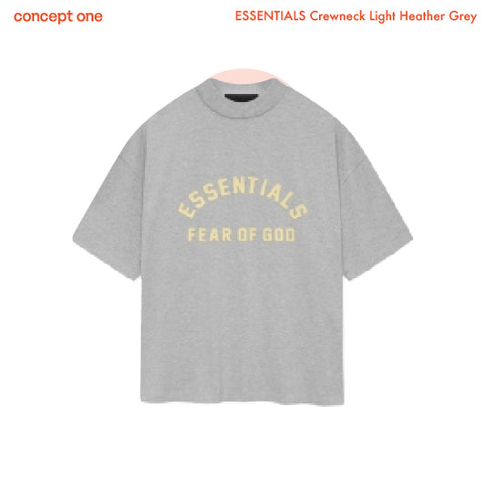 ESSENTIALS Crewneck Light Heather Grey (SS24)