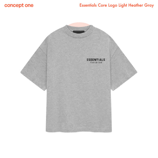 Essentials Core Logo Light Heather Gray (FW24)