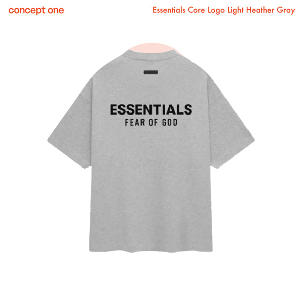 Essentials Core Logo Light Heather Gray (FW24)