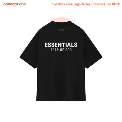 Essentials Core Logo Jersey Crewneck Tee Black (FW24)