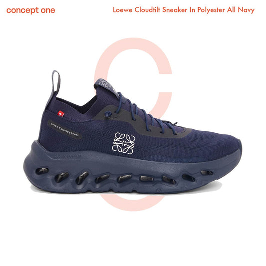 Loewe Cloudtilt Sneaker In Polyester All Navy 3WD30312421 (W)