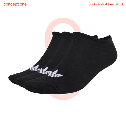 Socks Trefoil Liner Black (3 Pairs) S20275