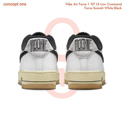 Nike Air Force 1 '07 LX Low Command Force Summit White Black (W)