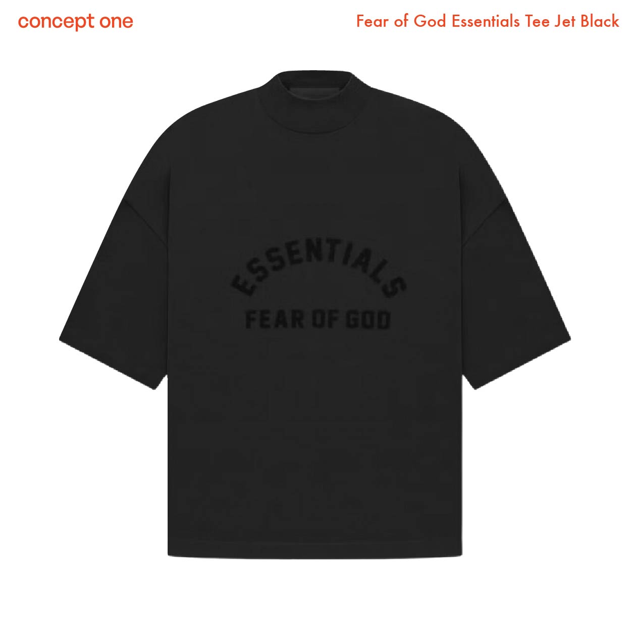 Fear of God Essentials Tee Jet Black (SS23)