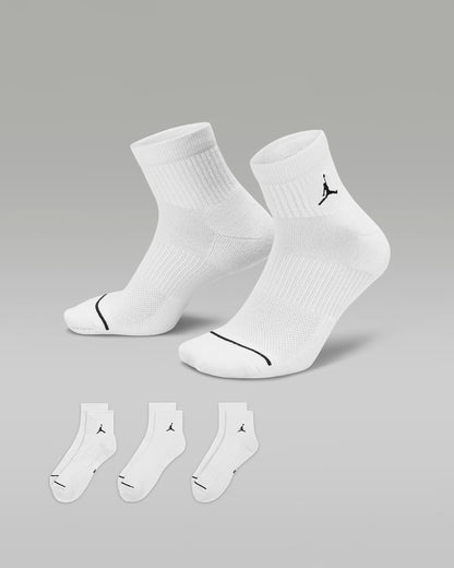 Jordan Everyday Ankle Socks all-white (3 Pairs)