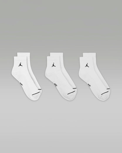 Jordan Everyday Ankle Socks all-white (3 Pairs)