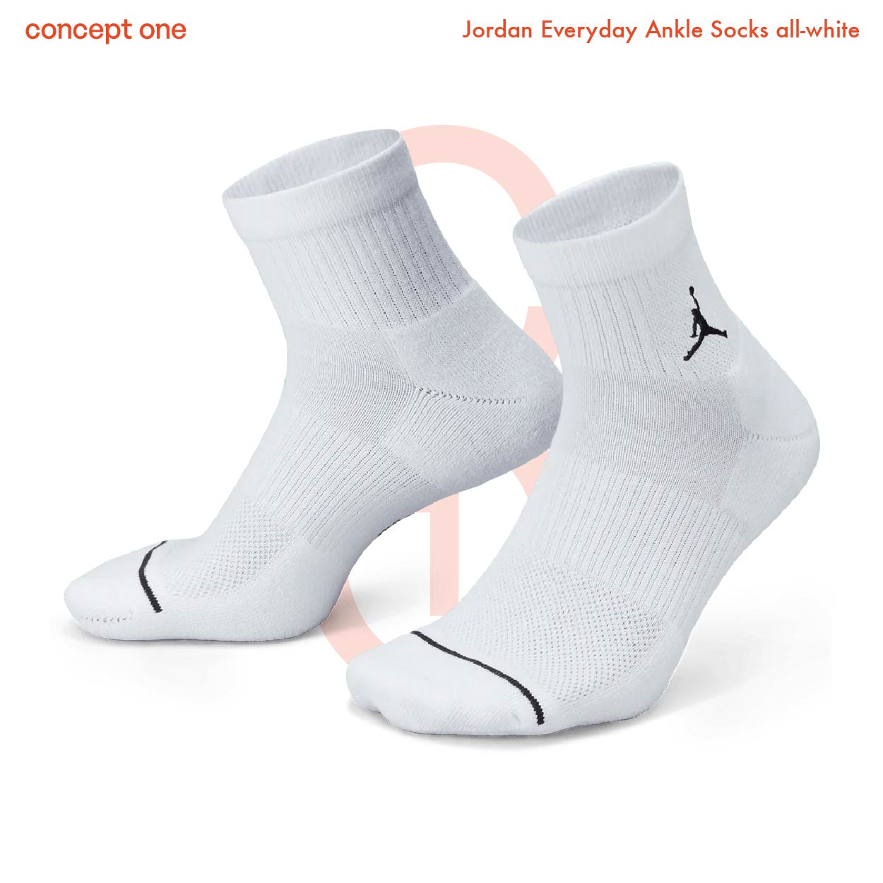 Jordan Everyday Ankle Socks all-white (3 Pairs)